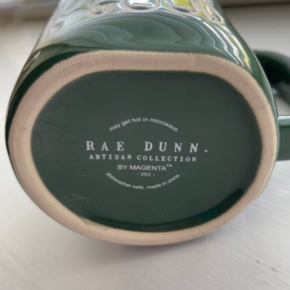 New Rae Dunn by Magenta Dark Green Santa Define Good Coffee Mug - Picture 10 of 11